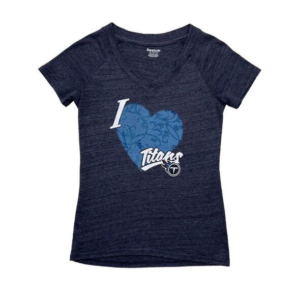 Reebok Women's Tennessee Titans V-Neck T-Shirt - Picture 1 of 9